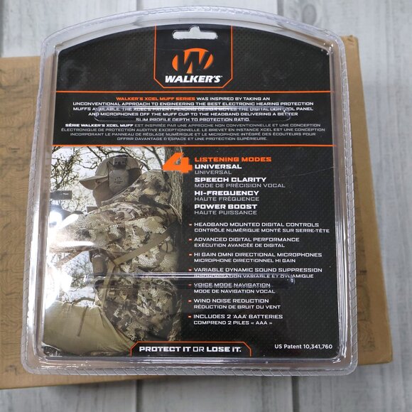 NEW Walker's XCEL 100 Digital Electronic Ear Muffs - Picture 3 of 4